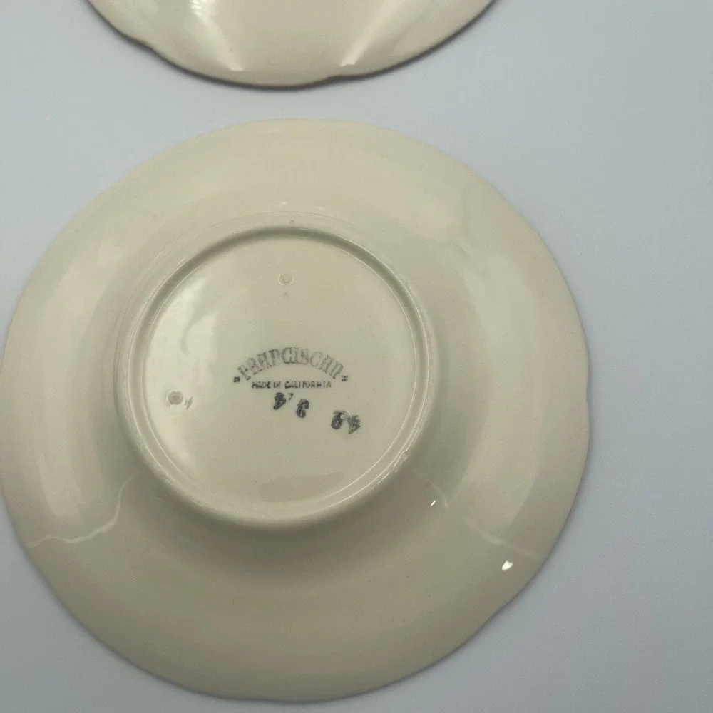 Set of 4 Franciscan Apple Bread &‎ Butter Plates Mid-Century Modern USA Stamp